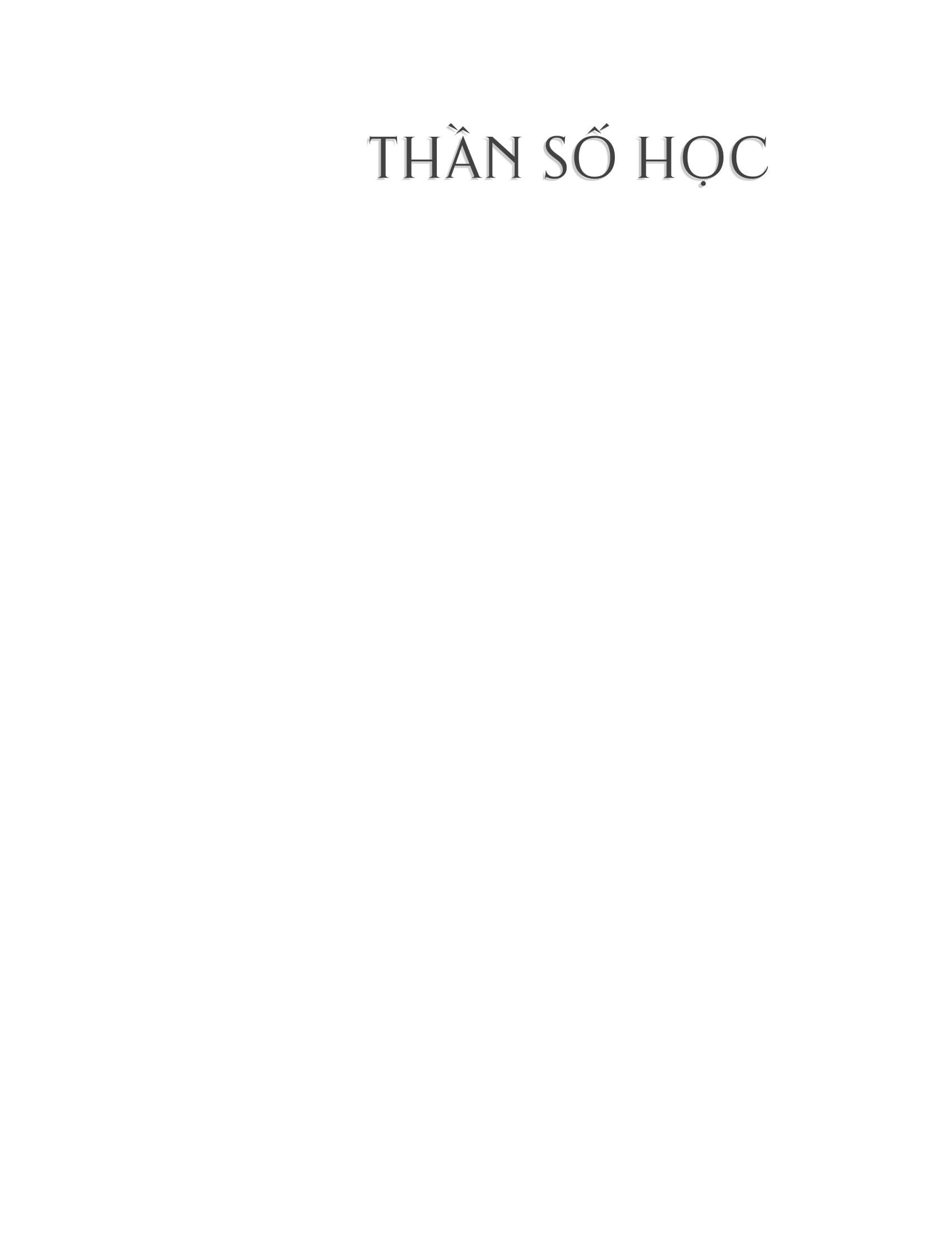 Pre-Order - Thần Số Học