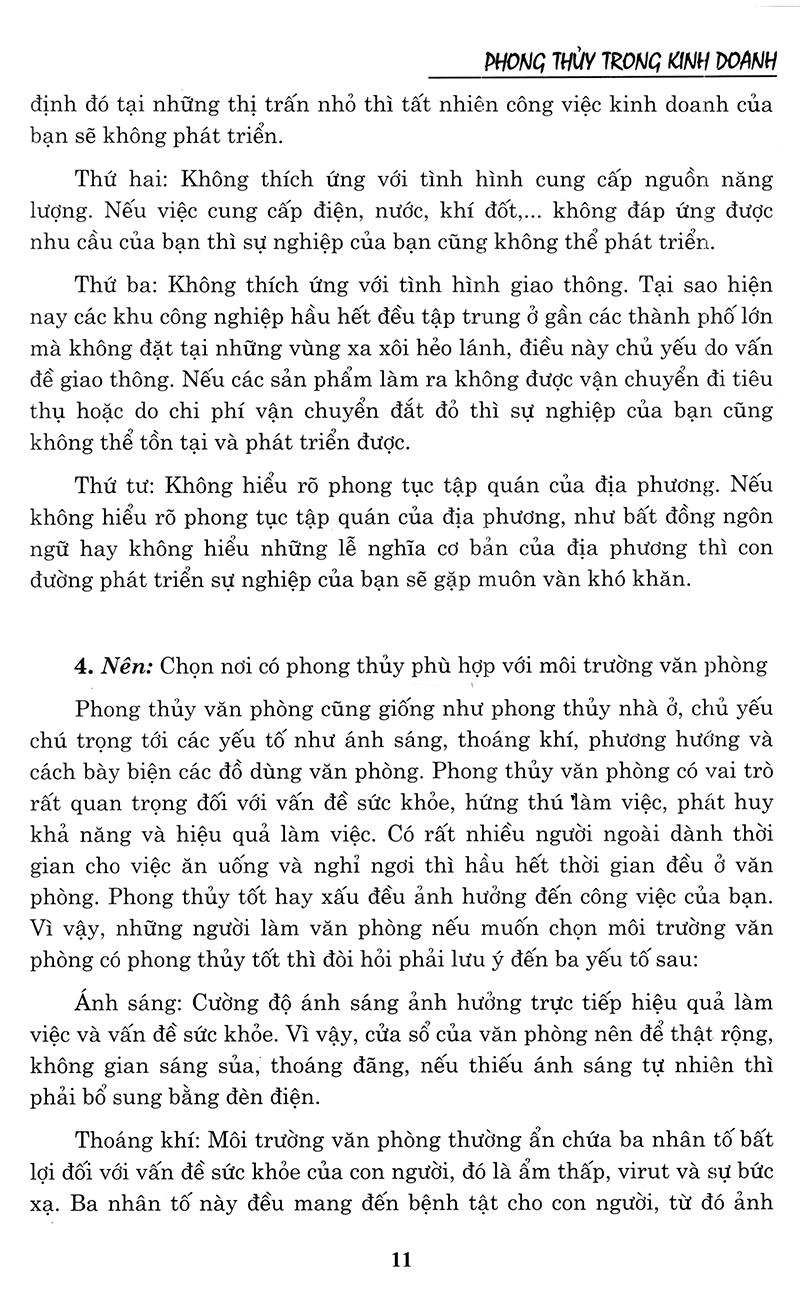 Phong Thủy Trong Kinh Doanh (Tái Bản)