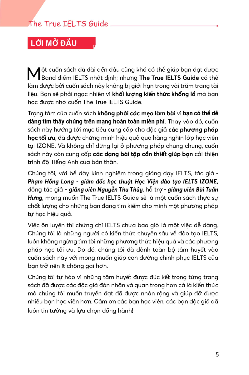 The True IELTS Guide - Lộ Trình Học Ielts Cho Người Mới Bắt Đầu - MC