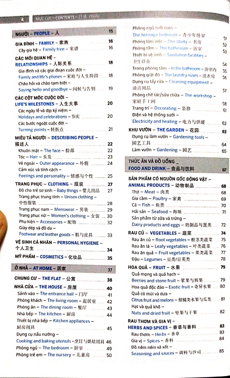 Combo 2 sách Từ điển hình ảnh Tam Ngữ Trung Anh Việt – Visual English Vietnamese Chinese Trilingual Dictionary +Tuyển tập cấu trúc cố định tiếng Trung ứng dụng +DVD tài liệu