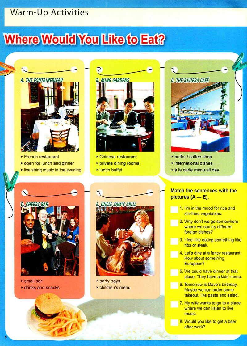 Restaurant English