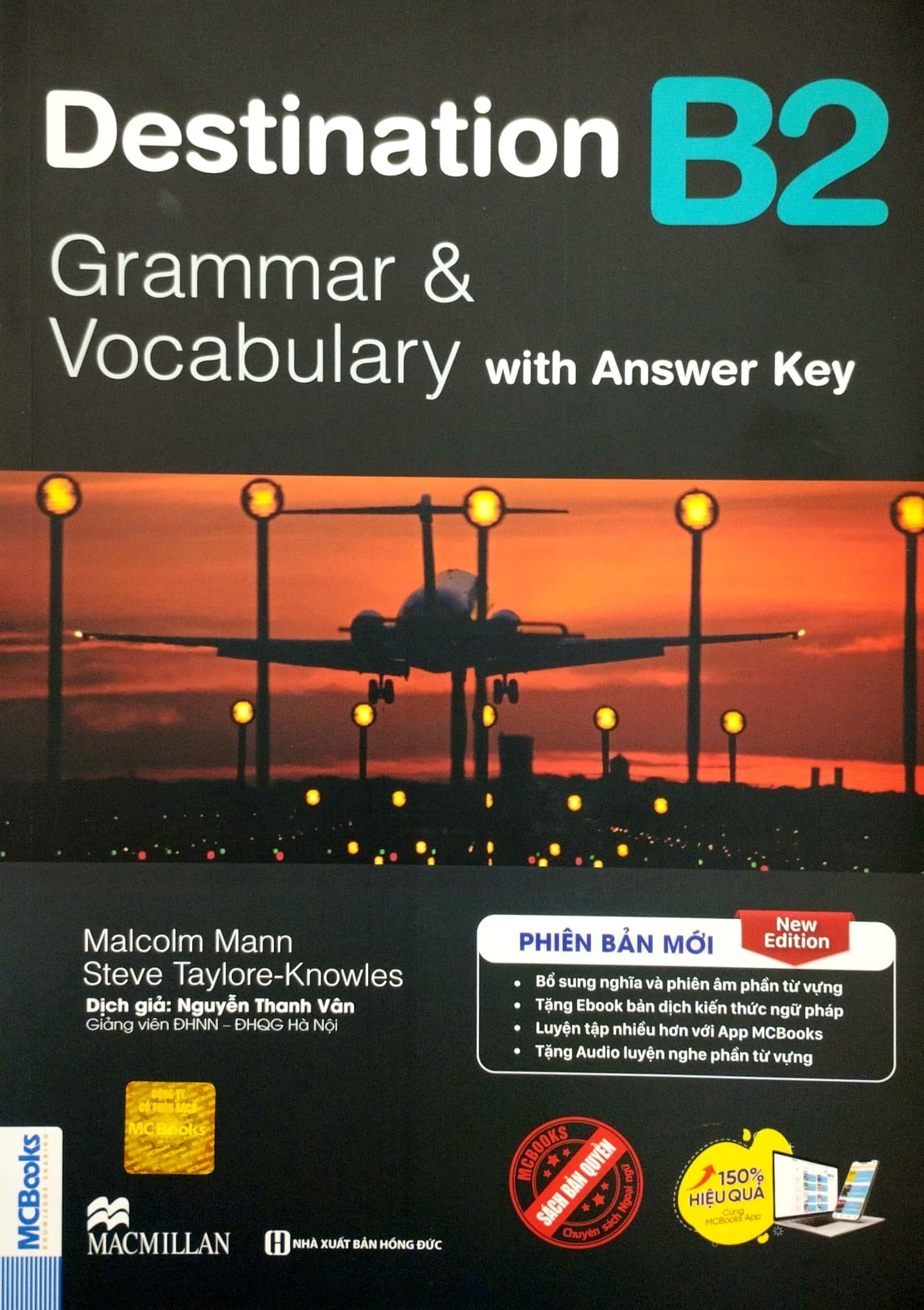 Sách - Combo Sách Destination - Grammar And Vocabulary with Answer Key - B1 + B2 (Bộ 2 Cuốn)