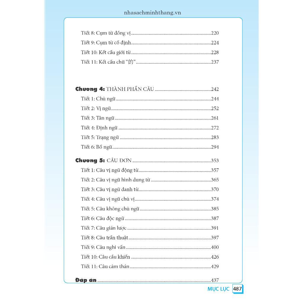 Sách - Ngữ Pháp Tiếng Hán Thực Hành - Tập 1 - Trình Độ Sơ Cấp - Trung Cấp - Bìa Mềm - Minh Thắng