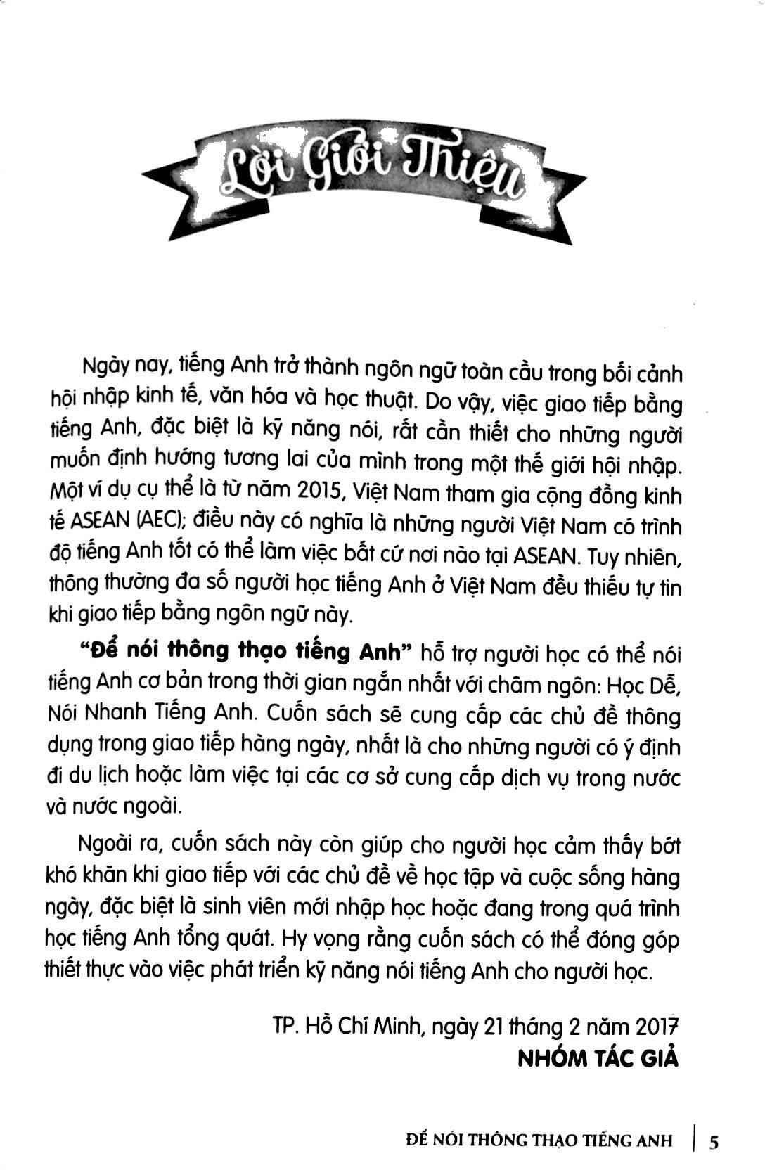 Để Nói Thông Thạo Tiếng Anh