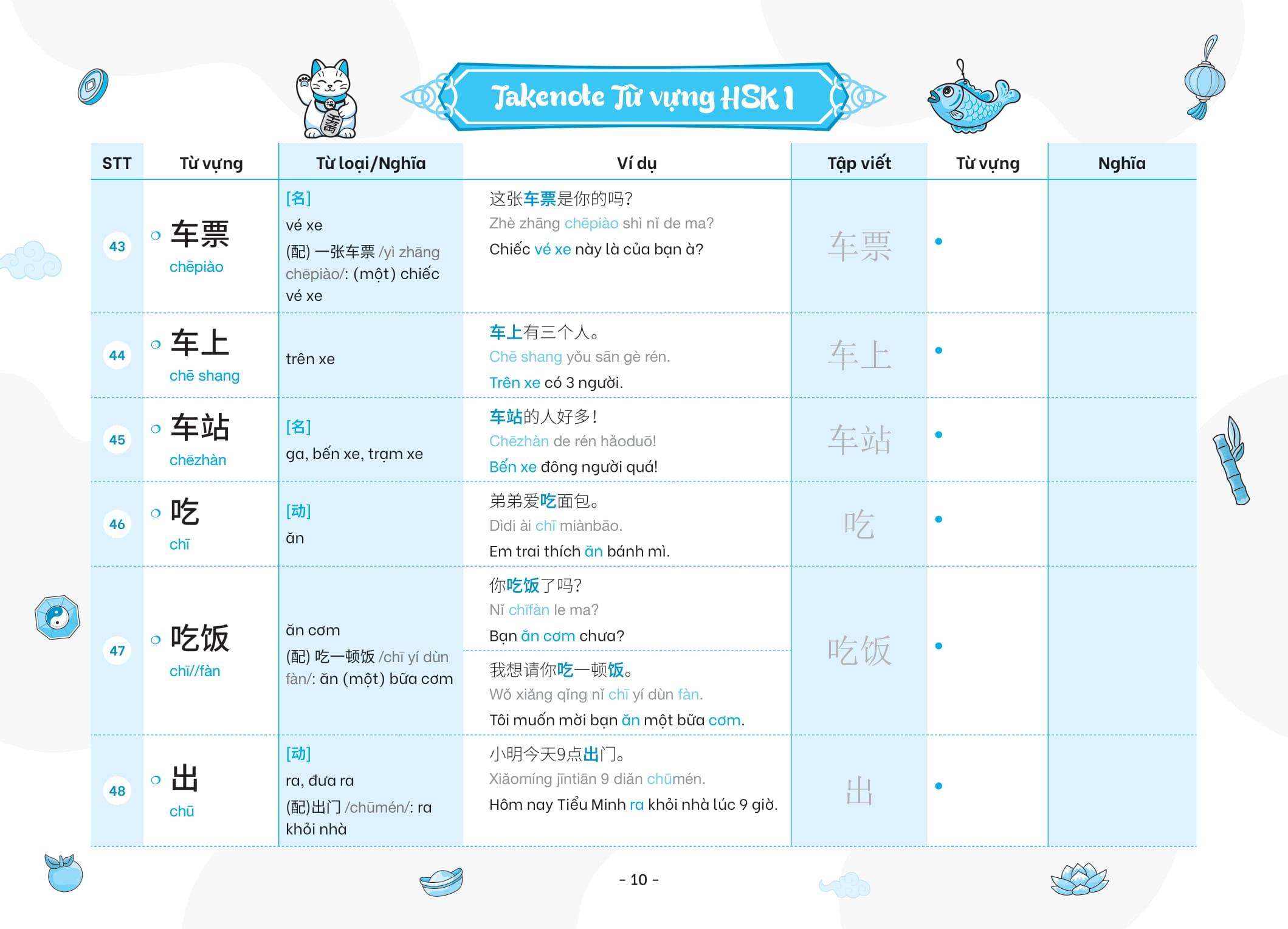 Sách - Takenote - Từ Vựng HSK Tiếng Trung - HSK1 (Cung Cấp 500 Từ Vựng)