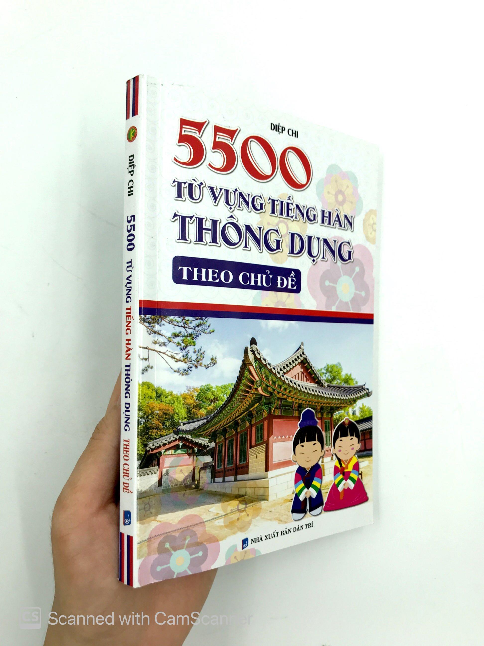 5500 Từ Vựng Tiếng Hàn Thông Dụng Theo Chủ Đề