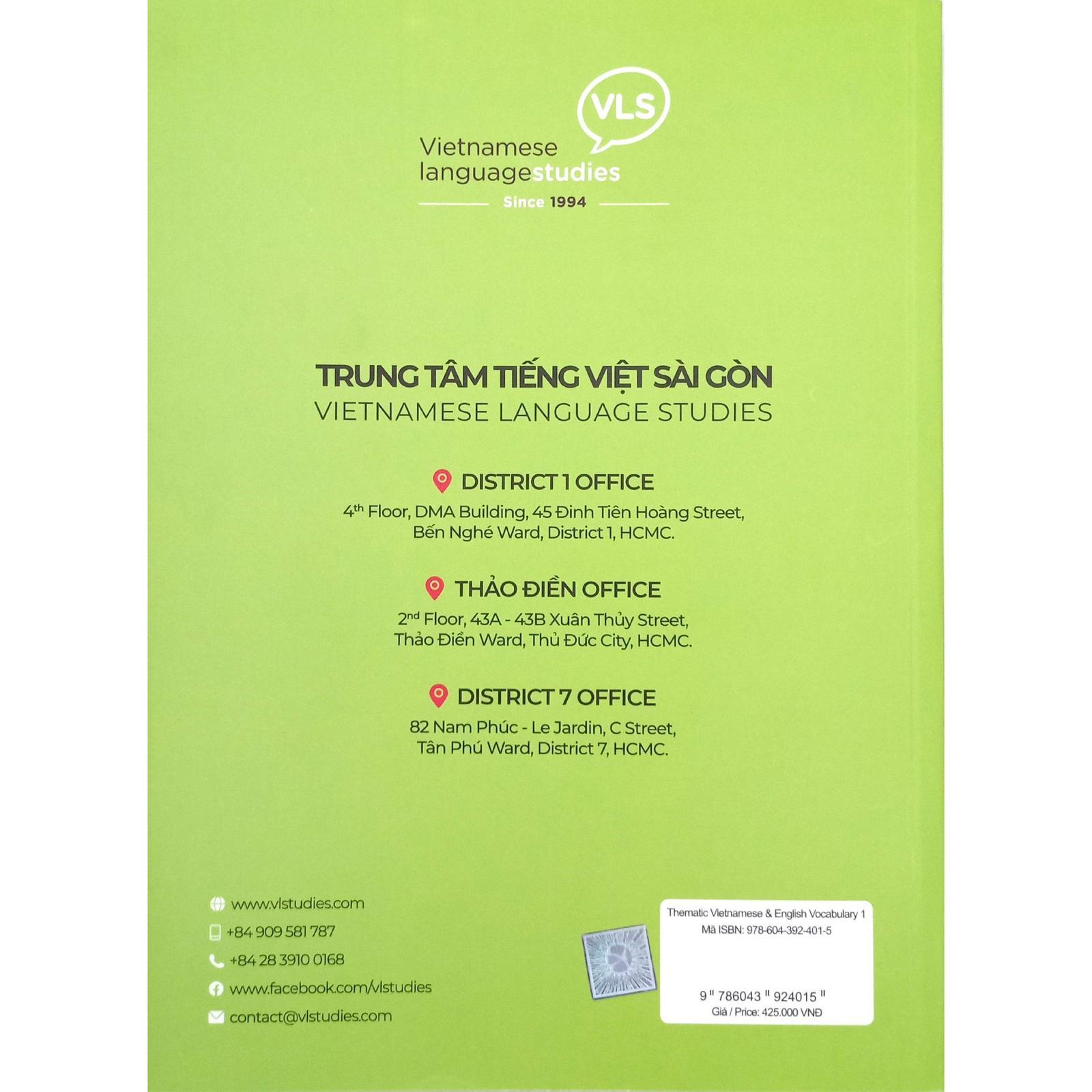 The Matic Vietnamese & English Vocabulary 1 - Bản Quyền