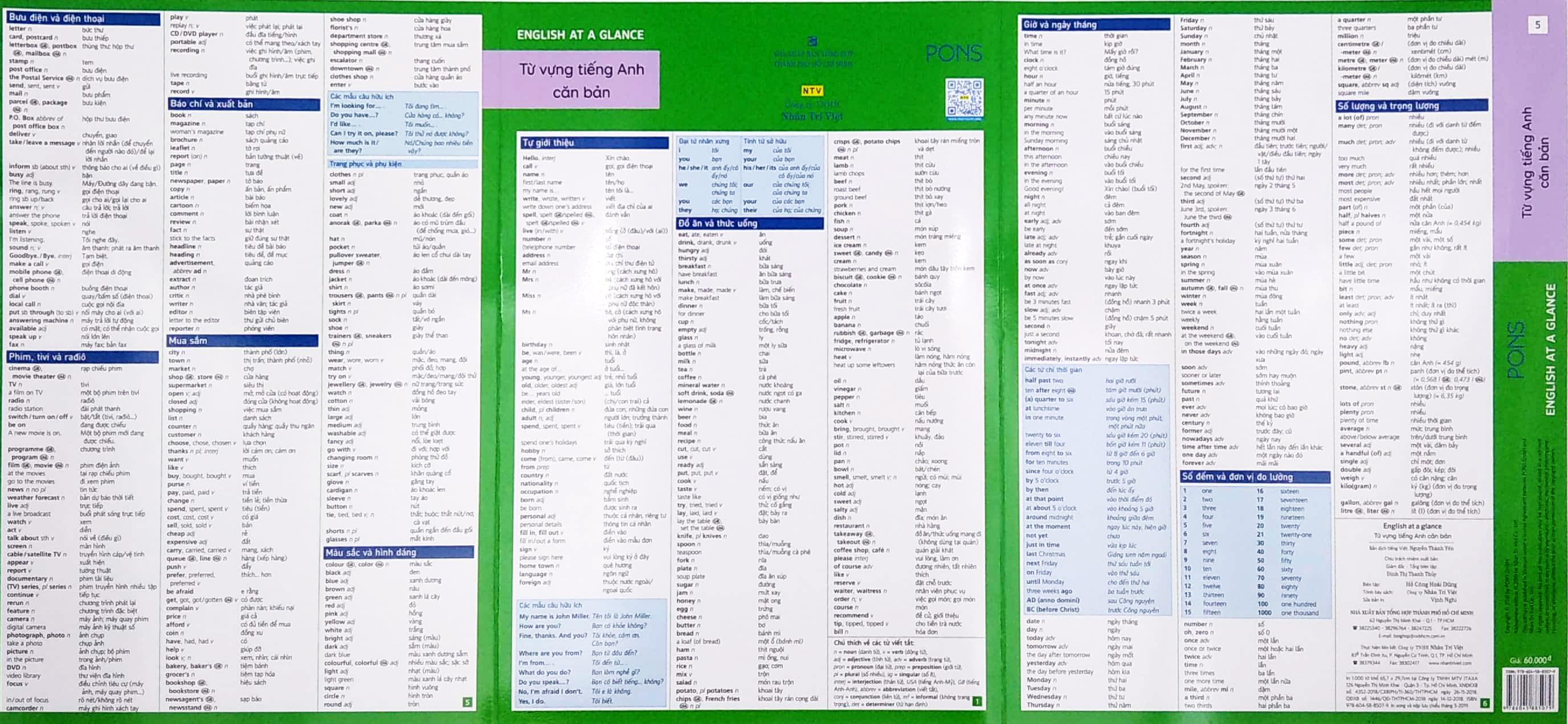 English At A Glance – Từ Vựng Tiếng Anh Căn Bản