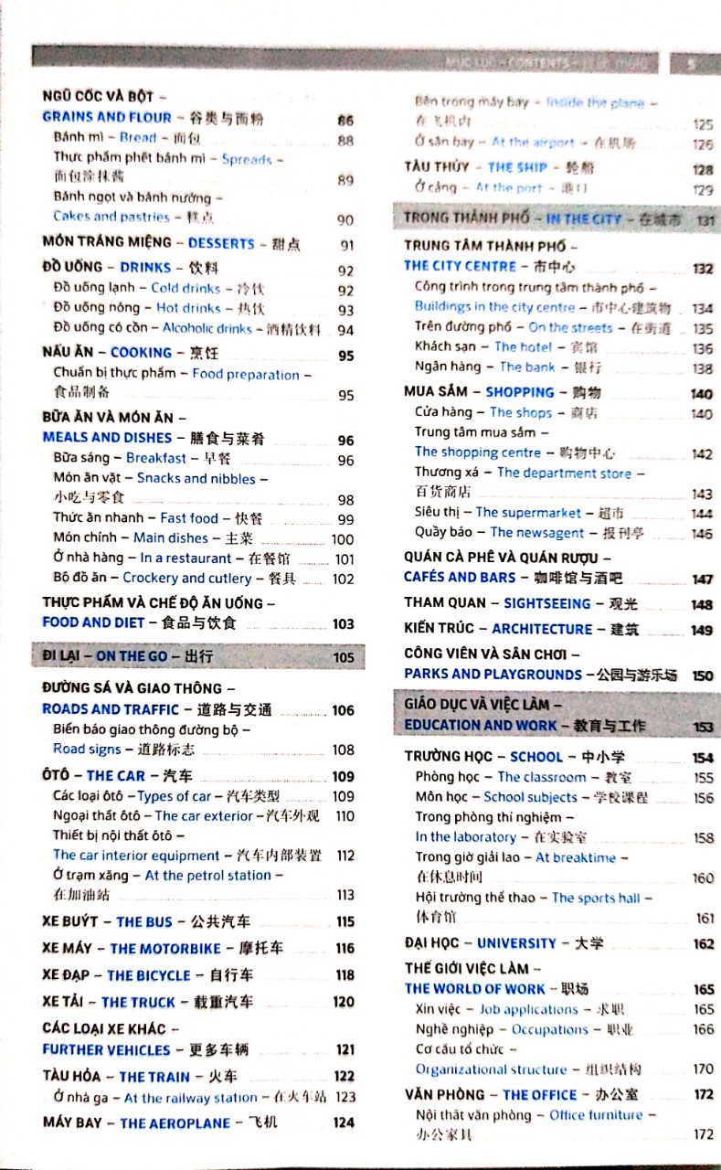Combo 2 sách Từ điển hình ảnh Tam Ngữ Trung Anh Việt – Visual English Vietnamese Chinese Trilingual Dictionary +Tuyển tập cấu trúc cố định tiếng Trung ứng dụng +DVD tài liệu