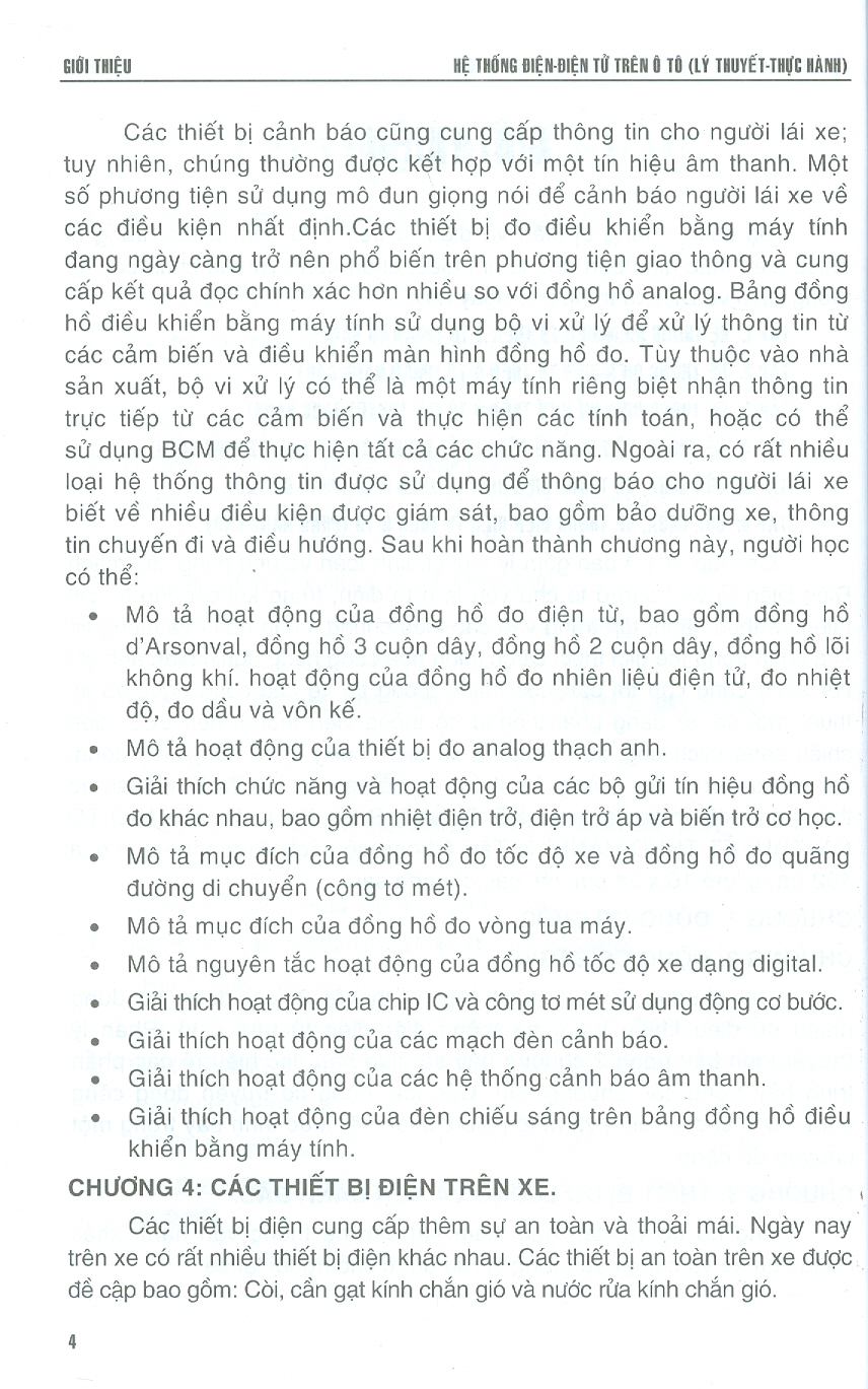 Hệ Thống Điện - Điện Tử Trên Ô Tô (Lý Thuyết - Thực Hành)