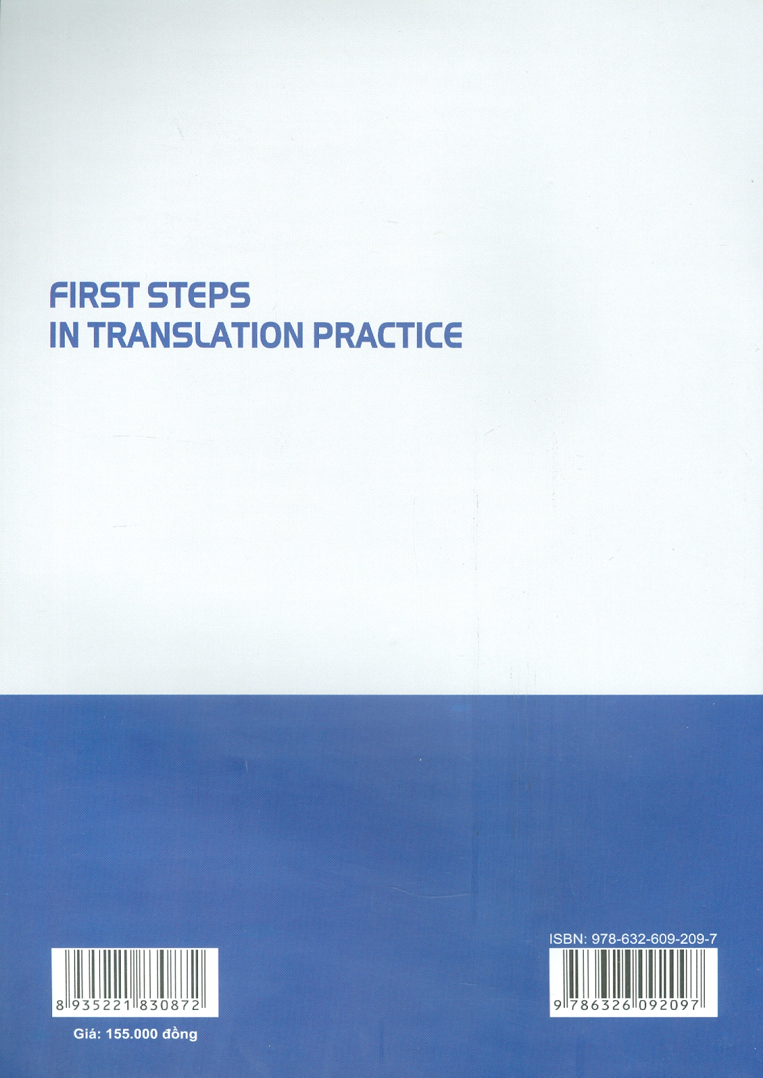 First Steps In Translation Practic (Những Bước Đầu Tiên Trong Thực Hành Biên Dịch)