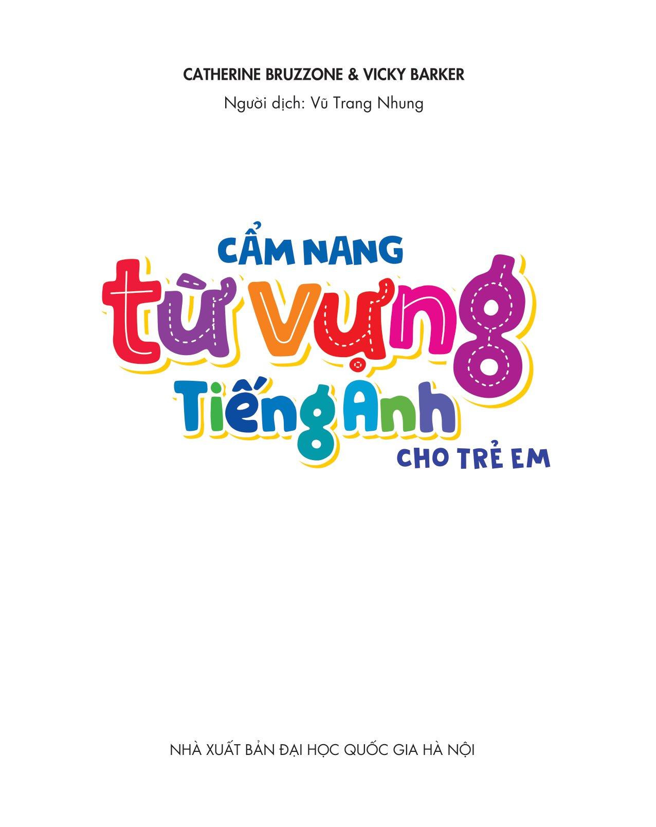 Cẩm Nang Từ Vựng Tiếng Anh Cho Trẻ Em