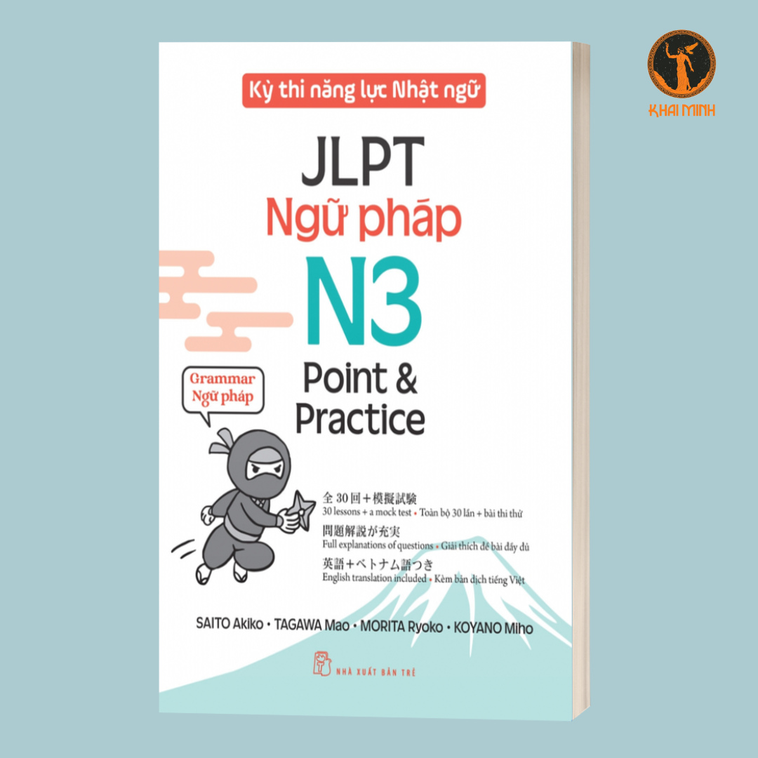 (Bộ 4 cuốn) Cẩm Nang Ôn Thi JLPT N3 Hiệu Quả (KỲ THI NĂNG LỰC NHẬT NGỮ JLPT N3 POINT & PRACTICE - CHỮ VIẾT - TỪ VỰNG - ĐỌC HIỂU - NGHE HIỂU - NGỮ PHÁP)