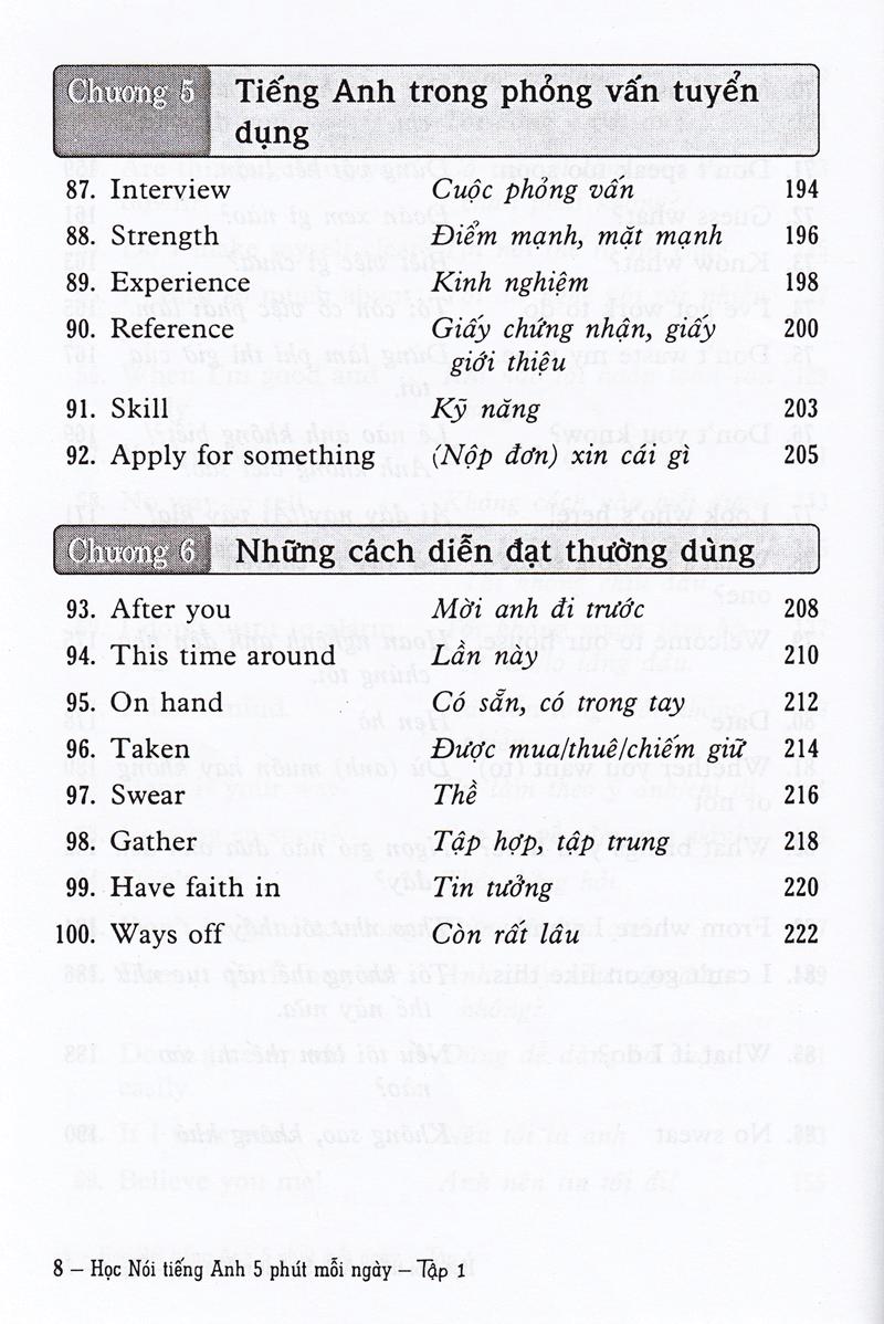 Học Nói Tiếng Anh 5 Phút Mỗi Ngày - Tập 1 (Kèm CD)