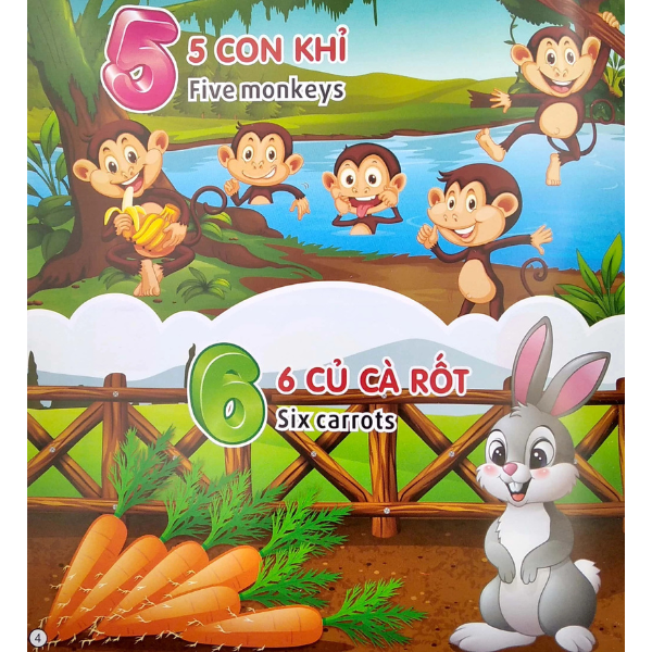 Tủ Sách Học Tiếng Anh Bằng Hình - Su Su Nhận Biết - Số Đếm