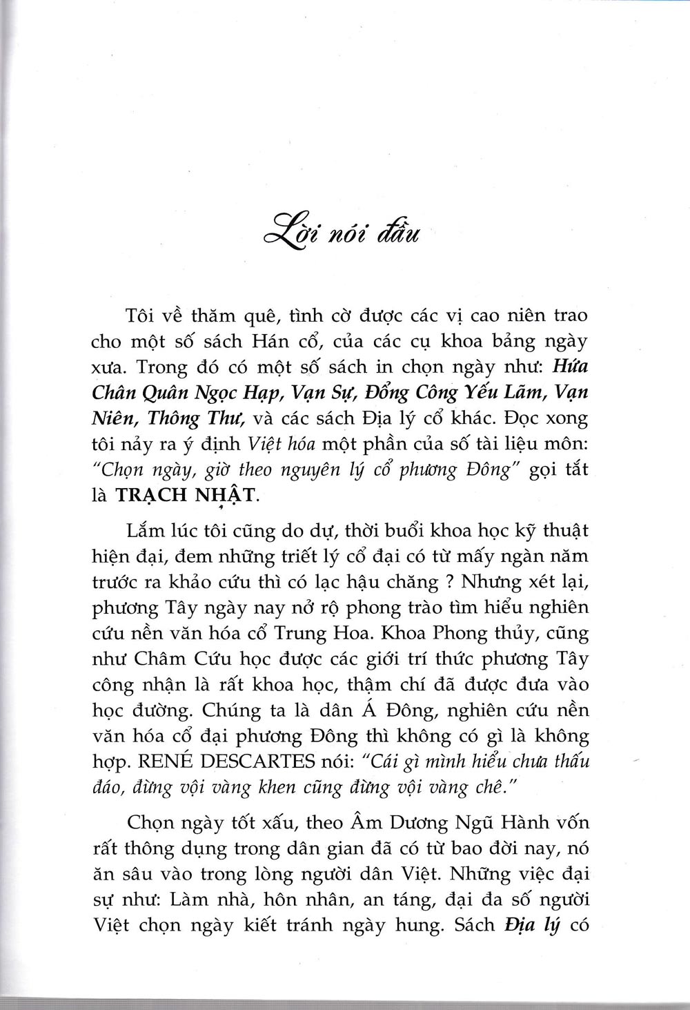 Văn Hóa Phương Đông Cổ Đại - Trạch Nhật