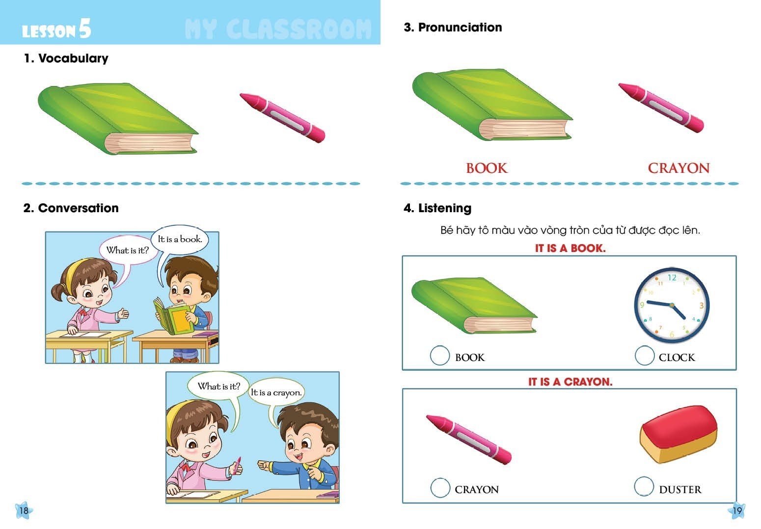 I Can My classroom - sách học tiếng Anh cho trẻ mầm non