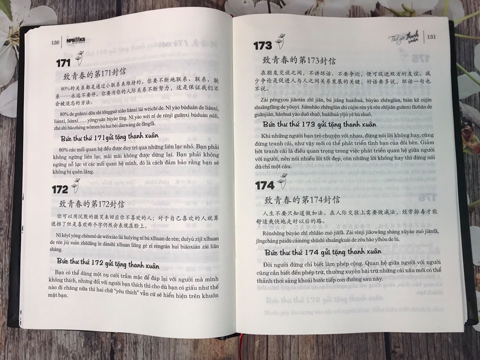 Combo 2 sách Phân tích đáp án các bài luyện dịch Tiếng Trung và gởi tôi thời thanh xuân song ngữ Trung việt có phiên âm có mp3 nghe+ DVD tài liệu