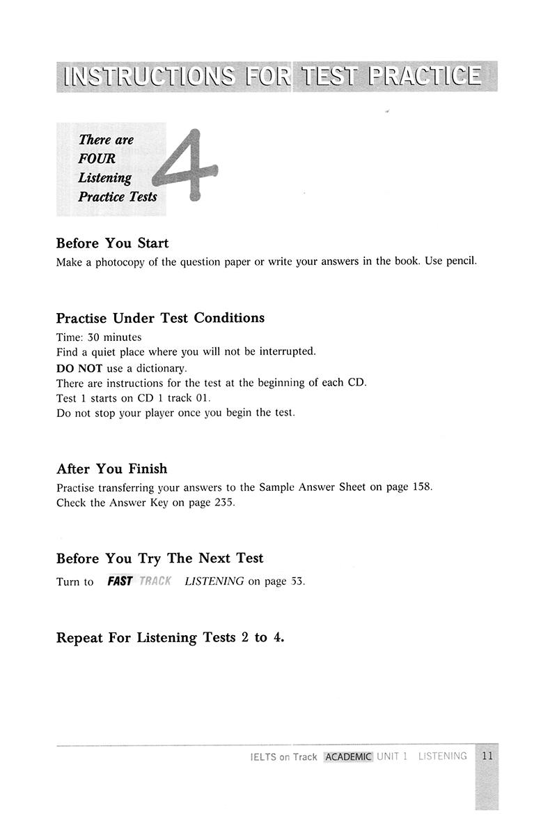 IELTS On Track Test Practice Academic - Kèm CD