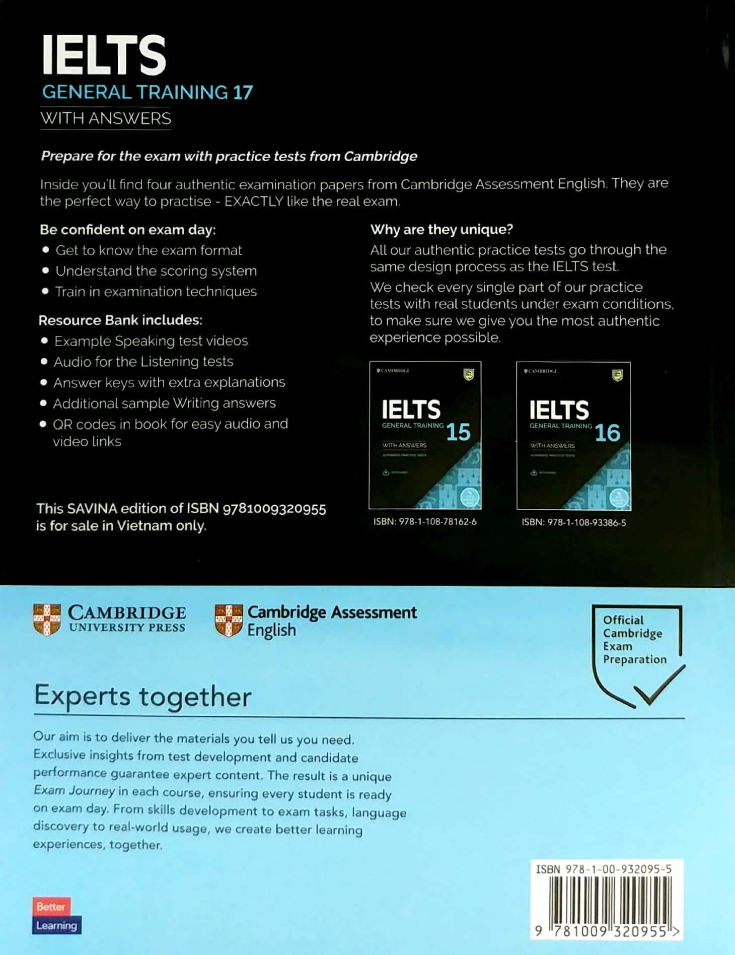 Cambridge IELTS 17 General Training With Answers (Savina)