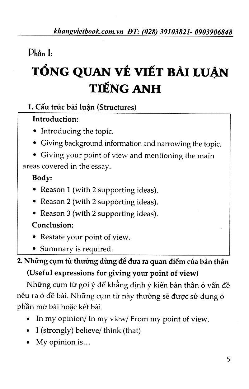 120 Bài Luận Tiếng Anh