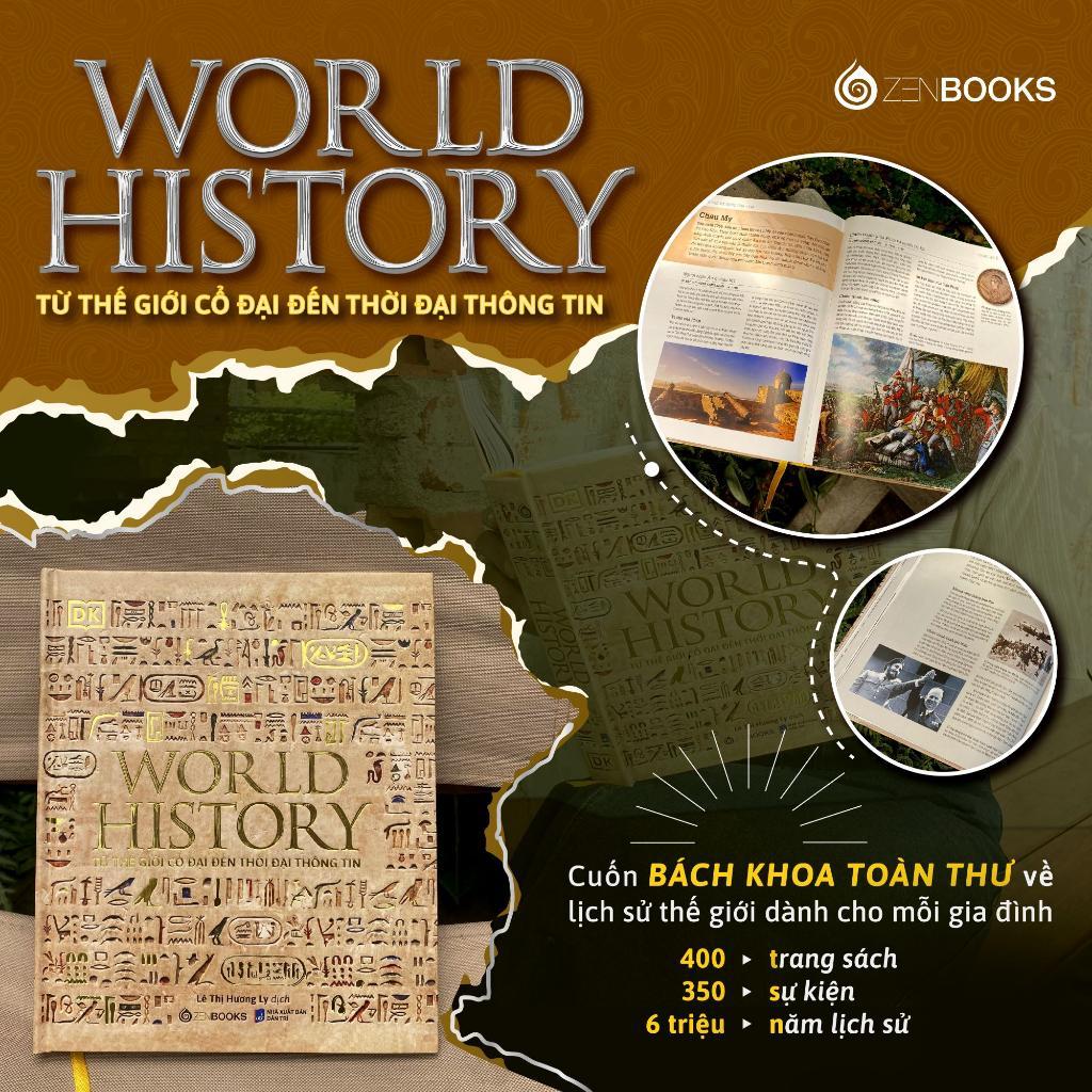 Sách - World History - Lịch Sử Thế Giới - Bìa Cứng - DK - Zenbooks