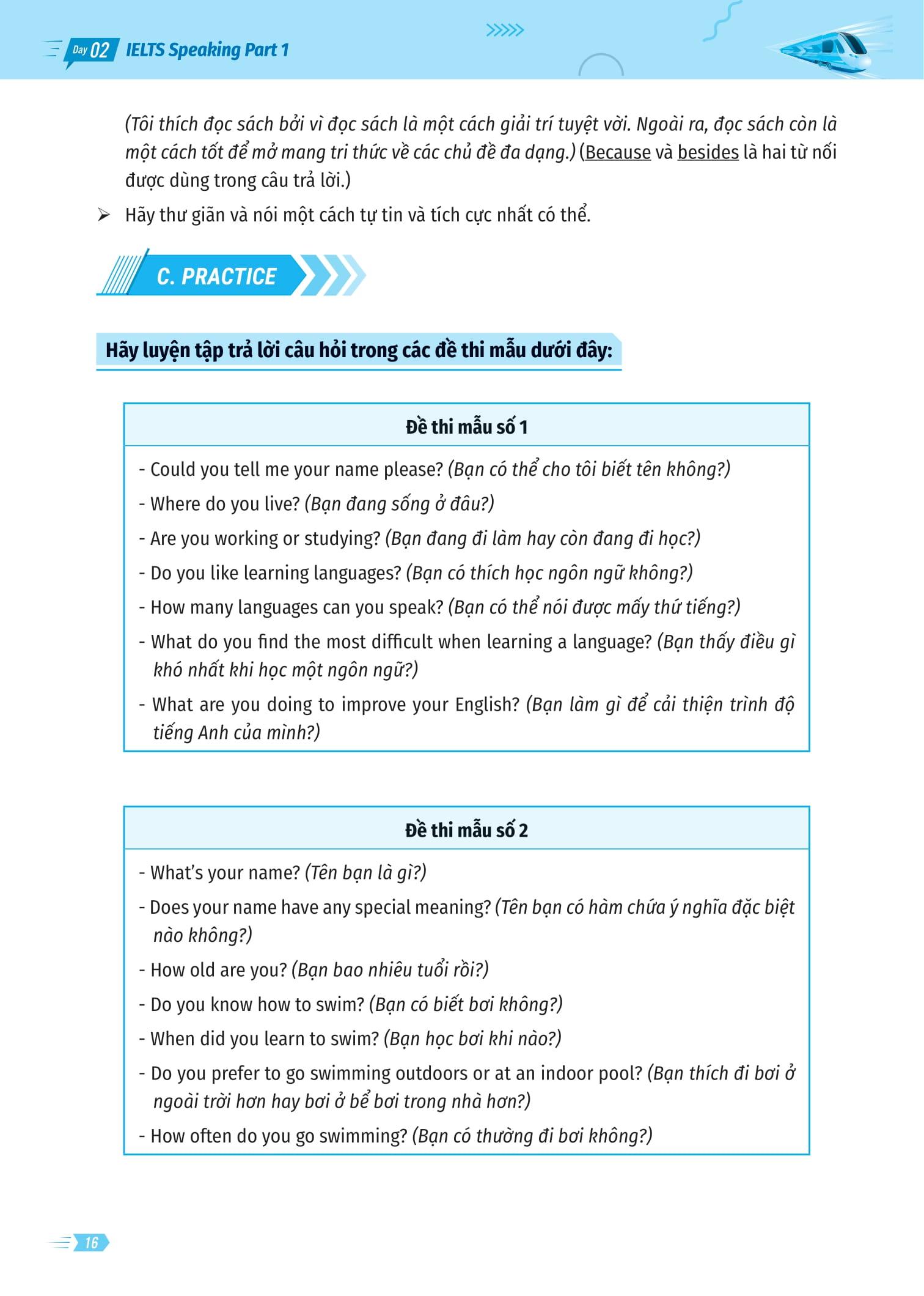 Ielts Cấp Tốc - 20 Ngày Speaking
