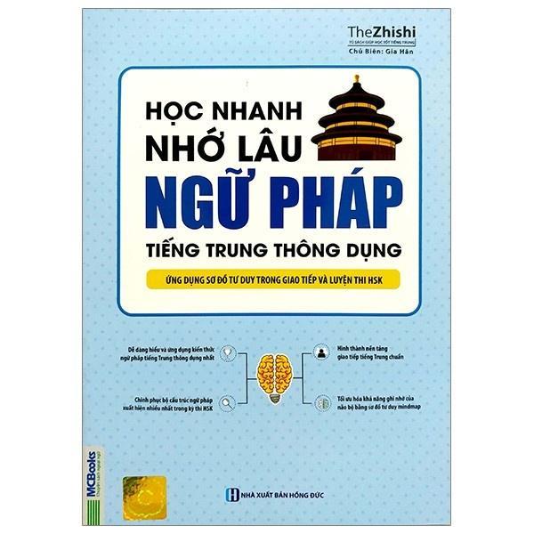 Sách - Học Nhanh Nhớ Lâu Ngữ Pháp Tiếng Trung Thông Dụng + 5000 Từ Vựng Tiếng Trung - Combo 2 Cuốn - MCBooks