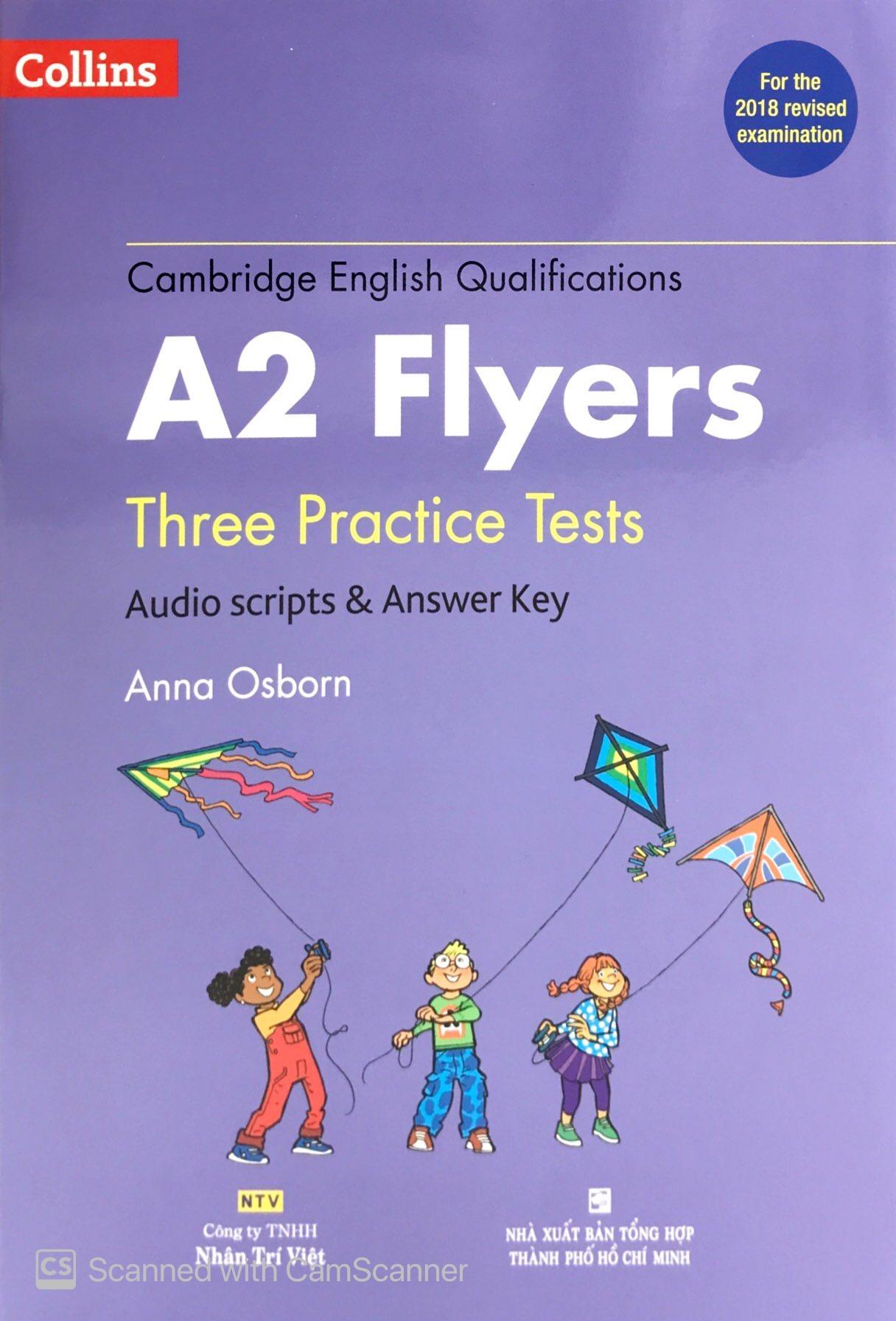 Collins A2 Flyers - Three Practice Tests - Kèm 1 MP3 (Format 2018)