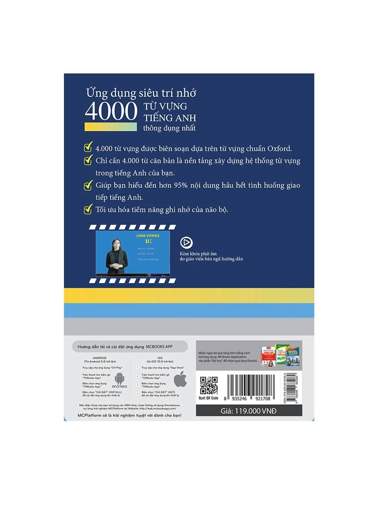 Ứng Dụng Siêu Trí Nhớ 4000 Từ Vựng Tiếng Anh Thông Dụng Nhất ( Tăng Kèm Bút Chì Dễ Thương Ngẫu Nhiên )