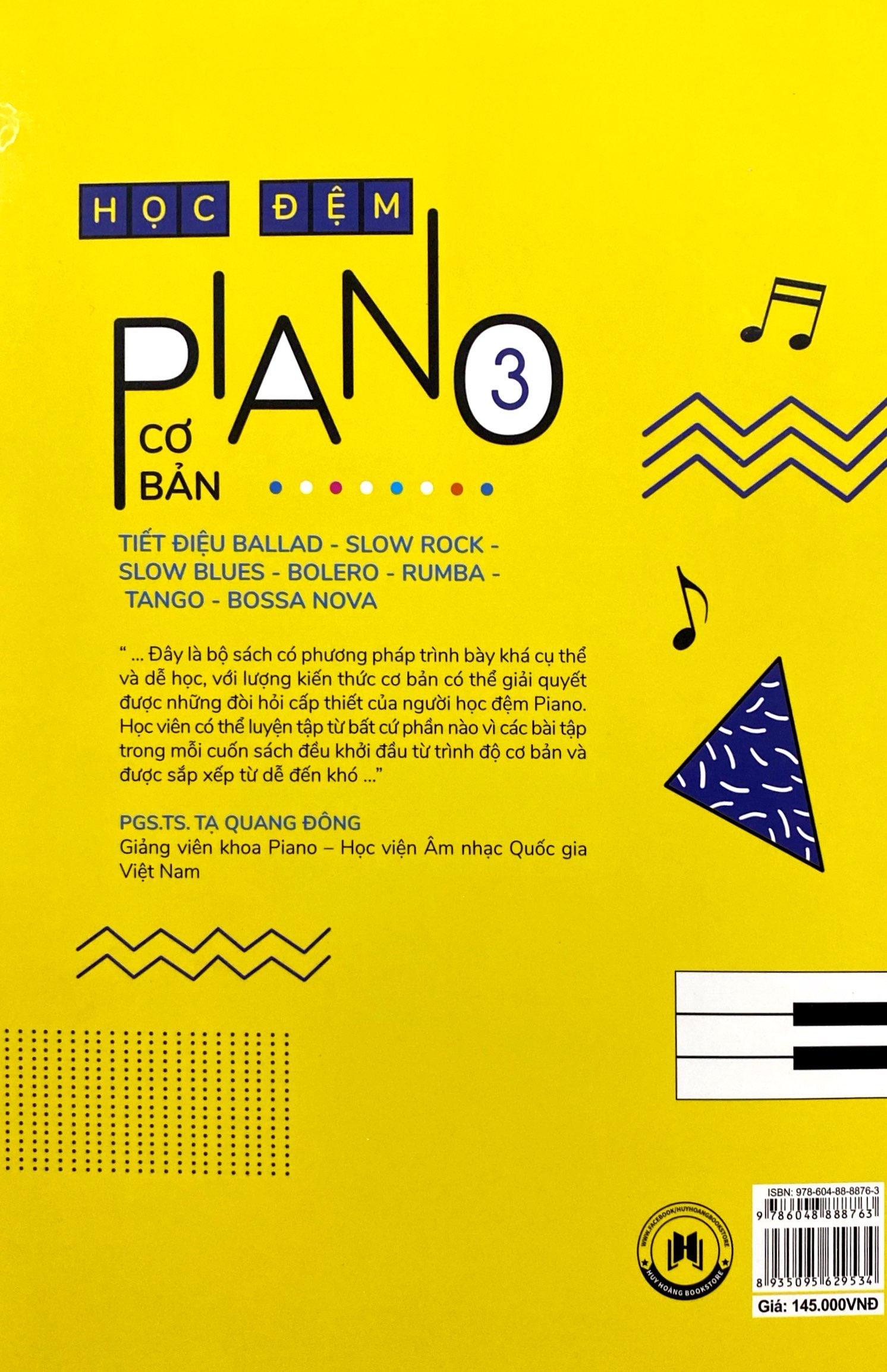 Học Đệm Piano Cơ Bản 3 (Tái Bản 2020)