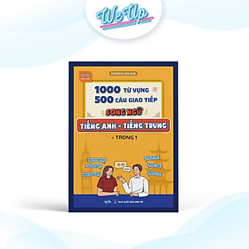 Sách - 1000 từ vựng + 500 câu giao tiếp song ngữ Anh - Trung