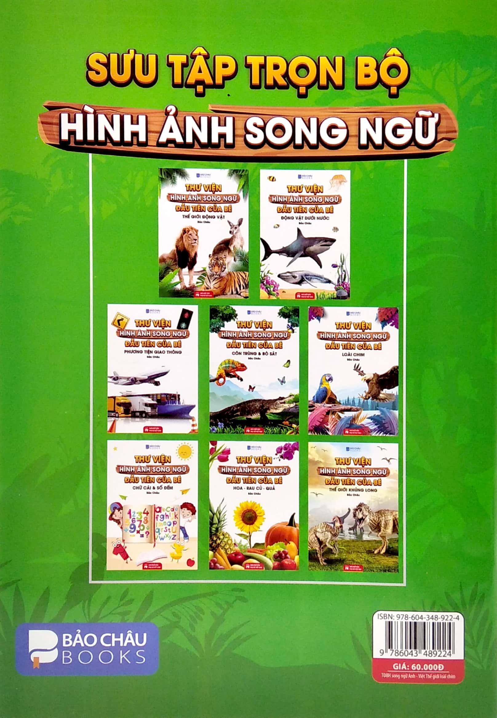 Thư Viện Hình Ảnh Song Ngữ Đầu Tiên Của Bé - Loài Chim