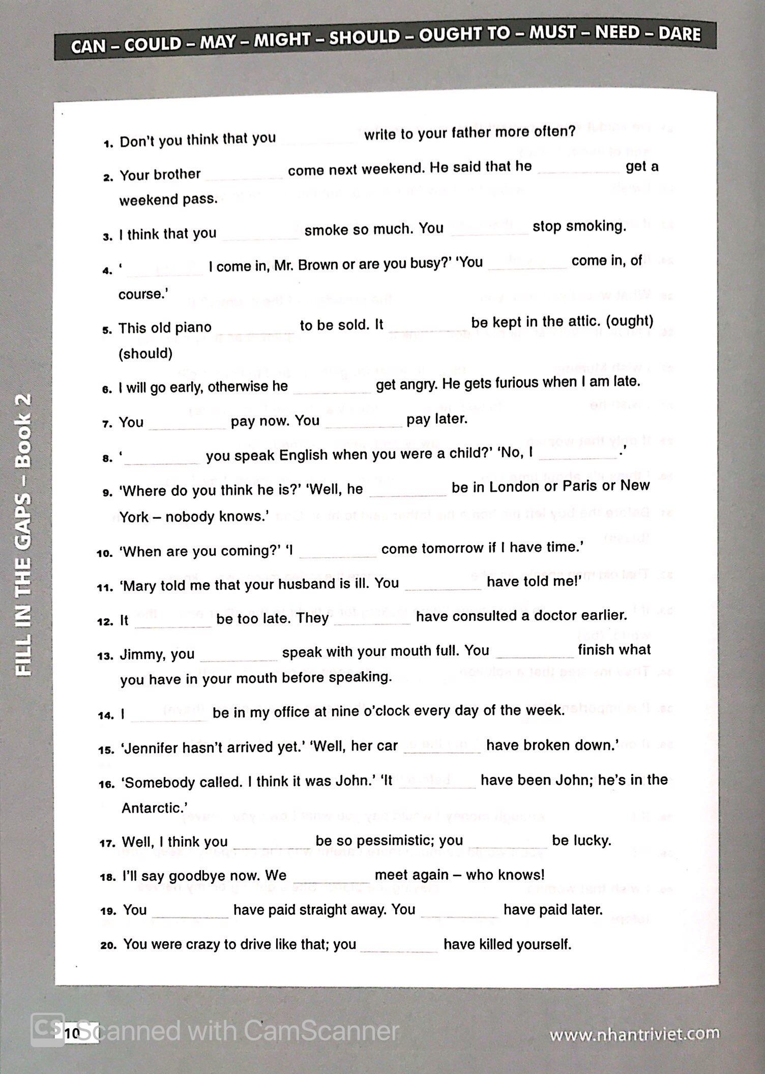Fill In The Gaps - Book 2 (Không CD)