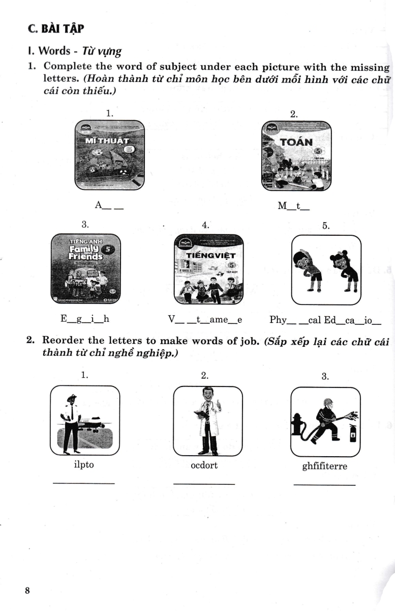 Bài Tập Tiếng Anh 5 ( Biên Soạn Theo Bộ Sách Family And Friends 5 )