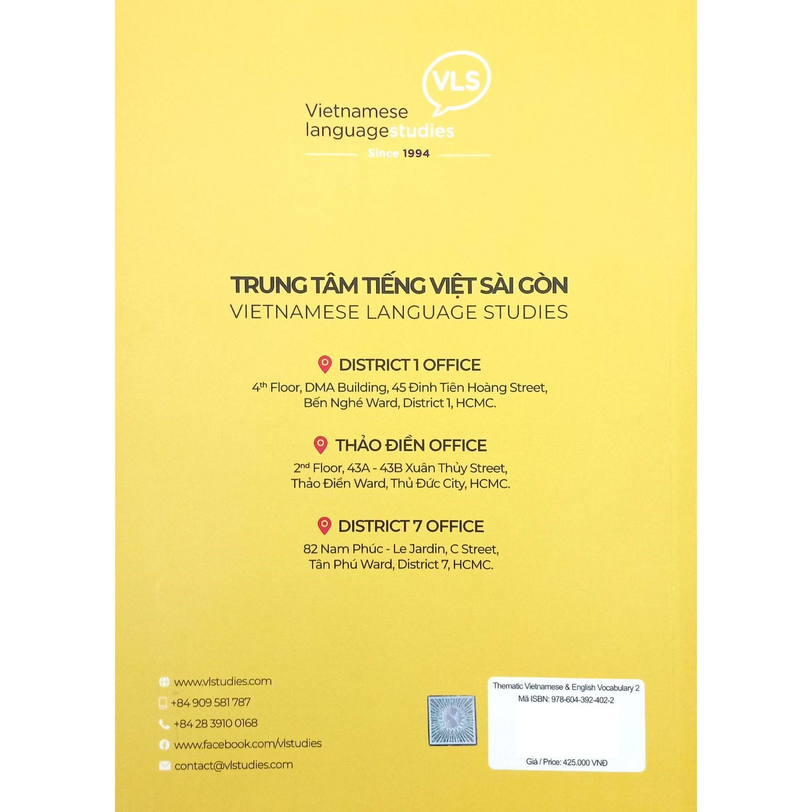 The Matic Vietnamese & English Vocabulary 2 - Bản Quyền