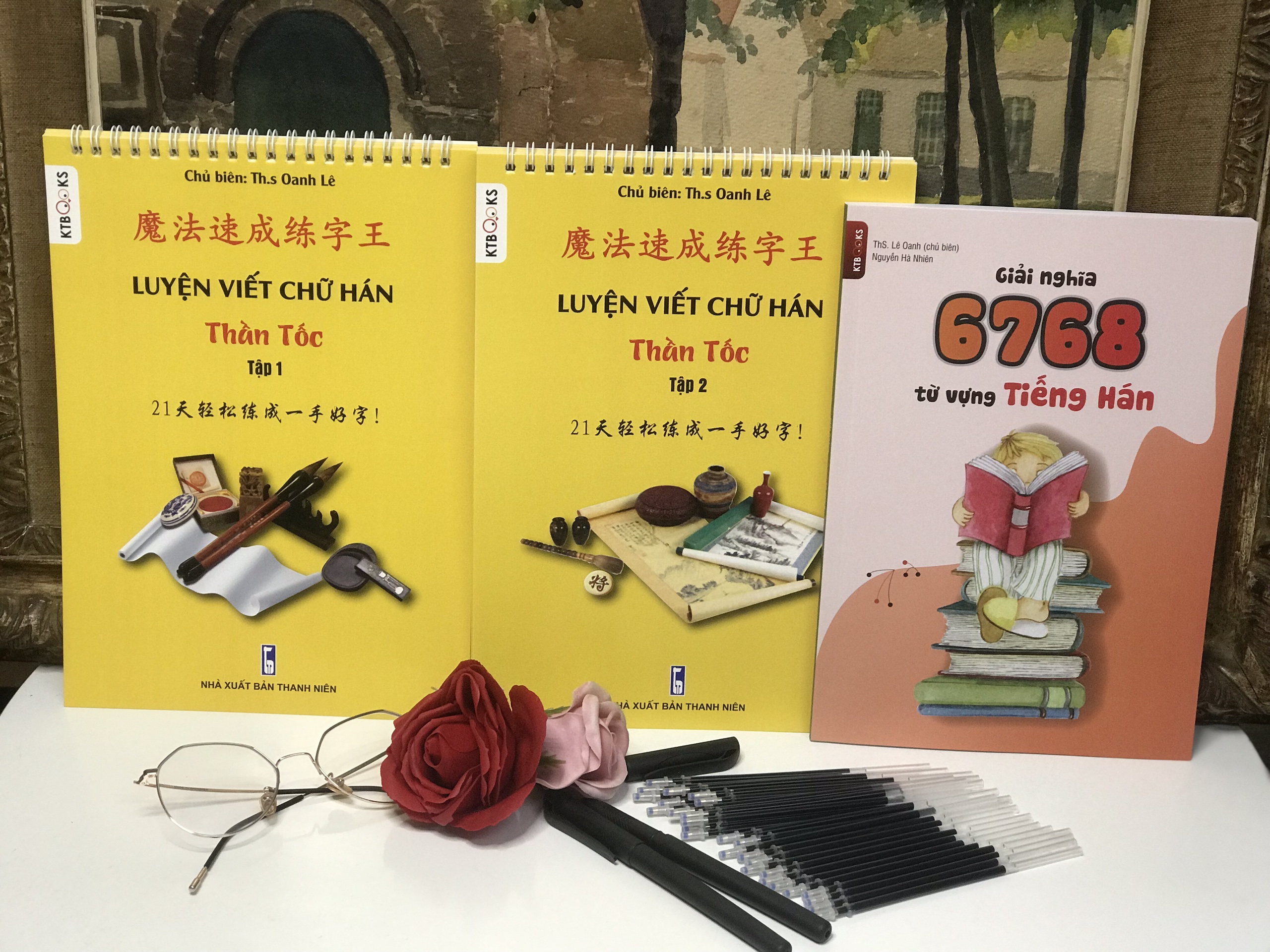 BỘ LUYỆN VIẾT CHỮ HÁN THẦN TỐC KHẮC CHÌM TẬP 1+ TẬP 2 3500 chữ hán
