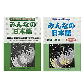 ￼Sách - ( Combo  ) Minna No Nihongo Sơ Cấp 2 Dành Cho Trình Độ N4 Bộ 2 Cuốn Cơ Bản 