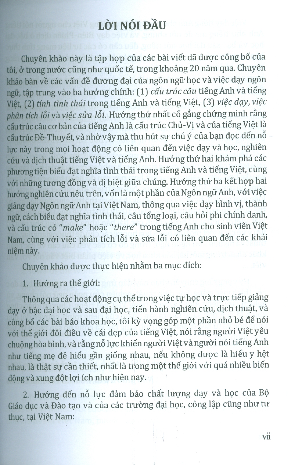 Đối Chiếu Anh - Việt Mấy Vấn Đề Về Cú Pháp, Ngữ Nghĩa Và Ngữ Dụng (Sách chuyên khảo)