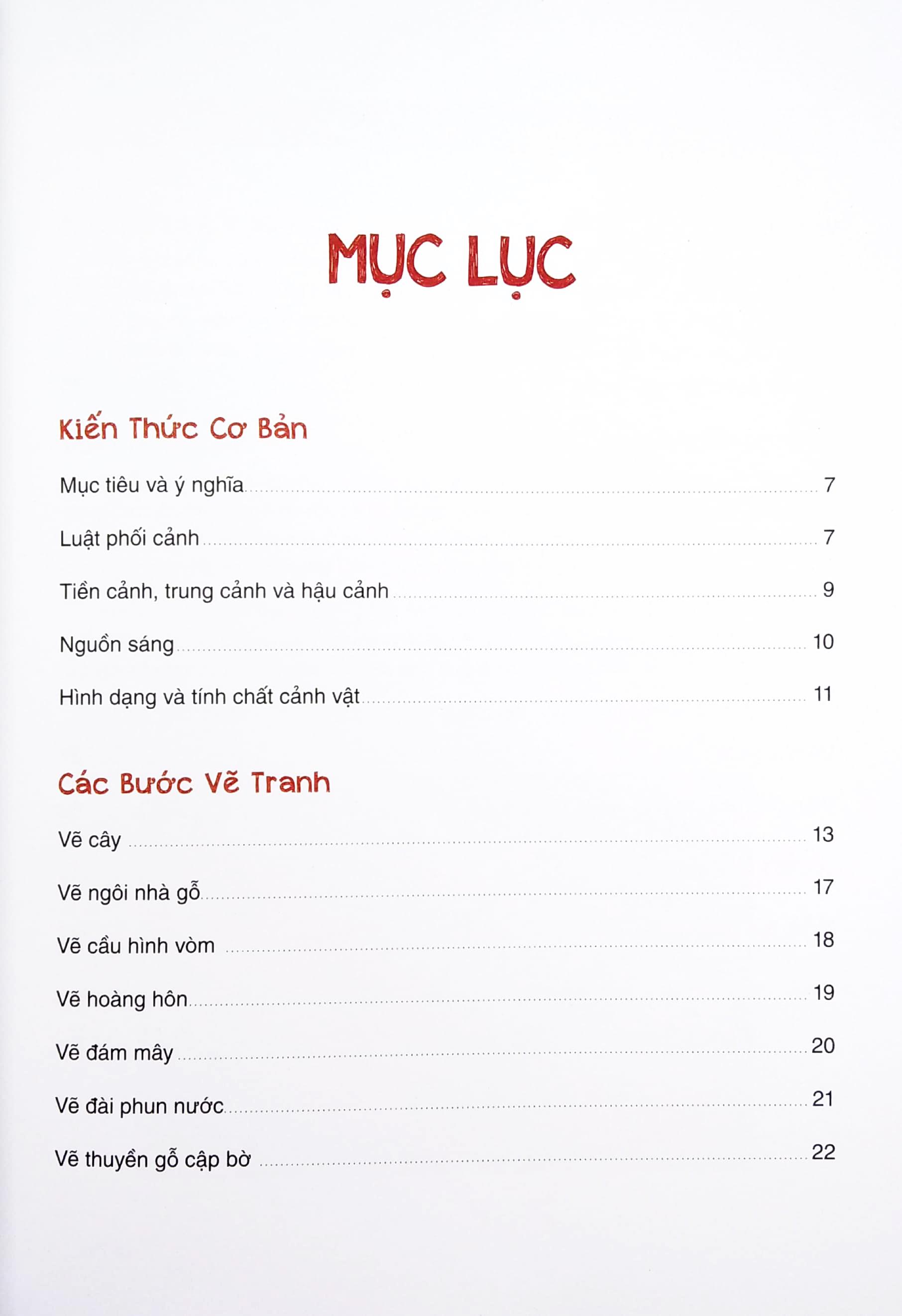 Bí Quyết Hội Họa - Vẽ Tranh Phong Cảnh ( Tái Bản 2022)
