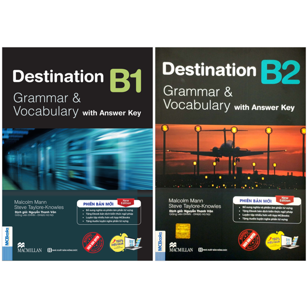 Sách - Combo Sách Destination - Grammar And Vocabulary with Answer Key - B1 + B2 (Bộ 2 Cuốn)