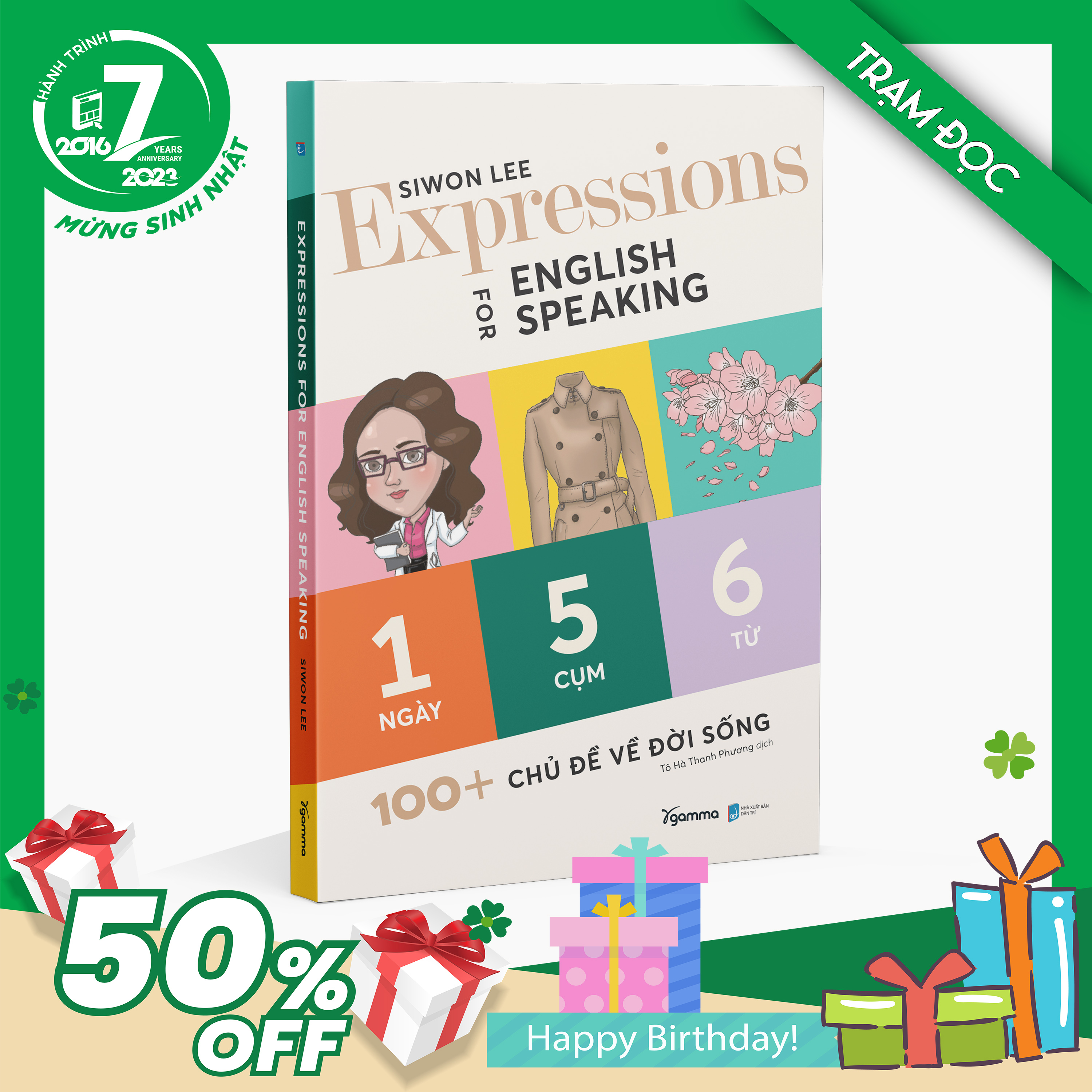 Trạm Đọc Official | Expressions For English Speaking - 1 Ngày 5 Cụm 6 Từ