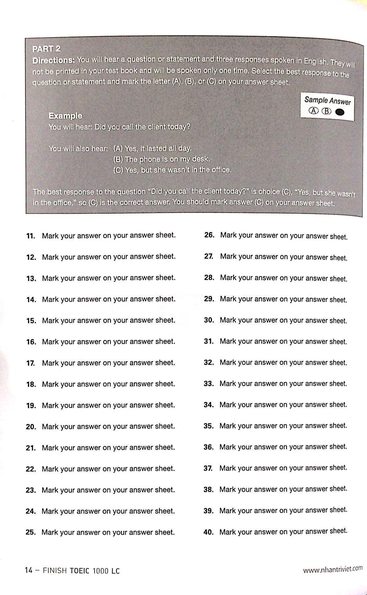 Finish TOEIC Listening Comprehension (Kèm CD)
