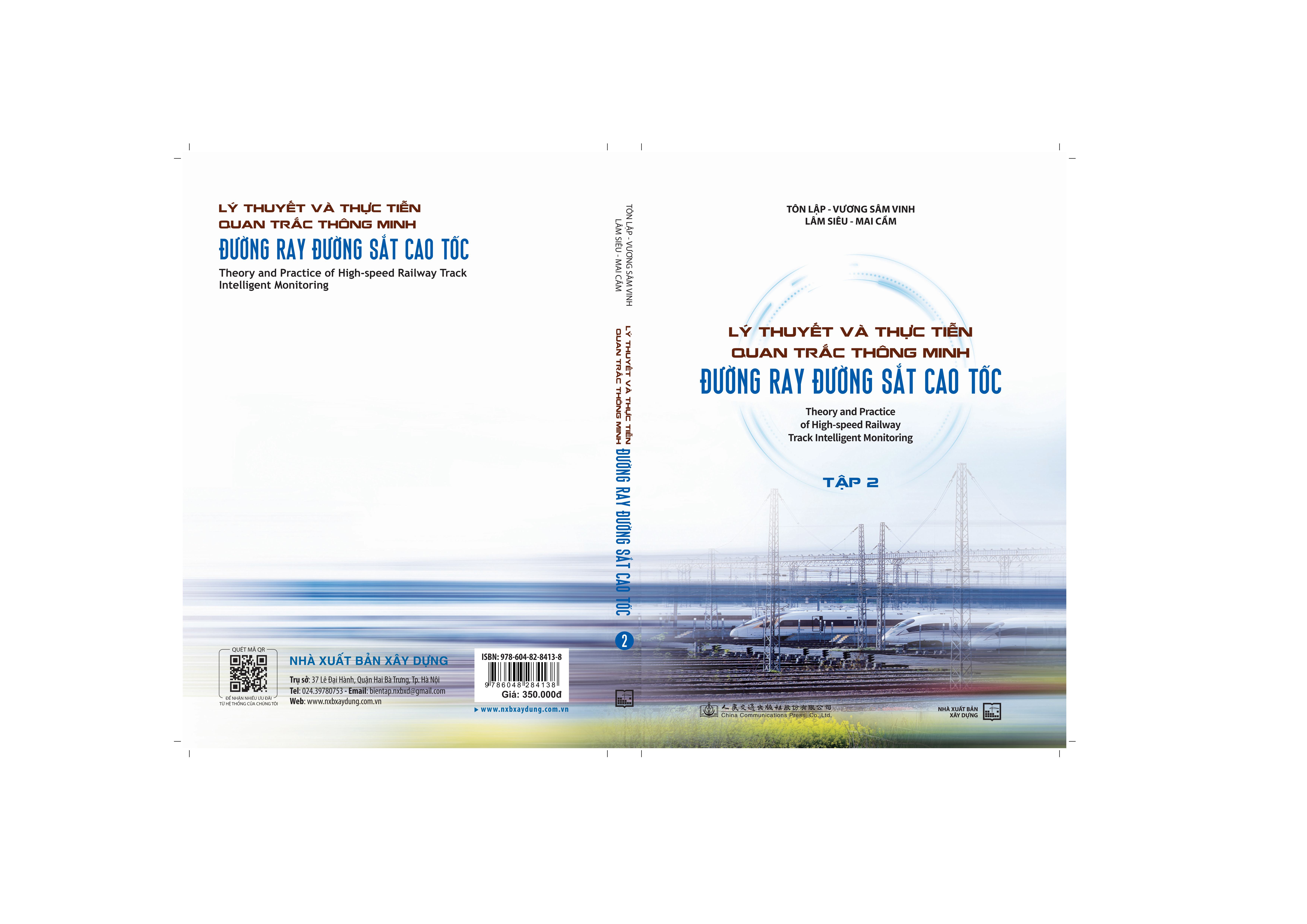 (Bộ 2 tập) LÝ THUYẾT VÀ THỰC TIỄN QUAN TRẮC THÔNG MINH ĐƯỜNG RAY ĐƯỜNG SẮT CAO TỐC – Nxb Xây Dựng