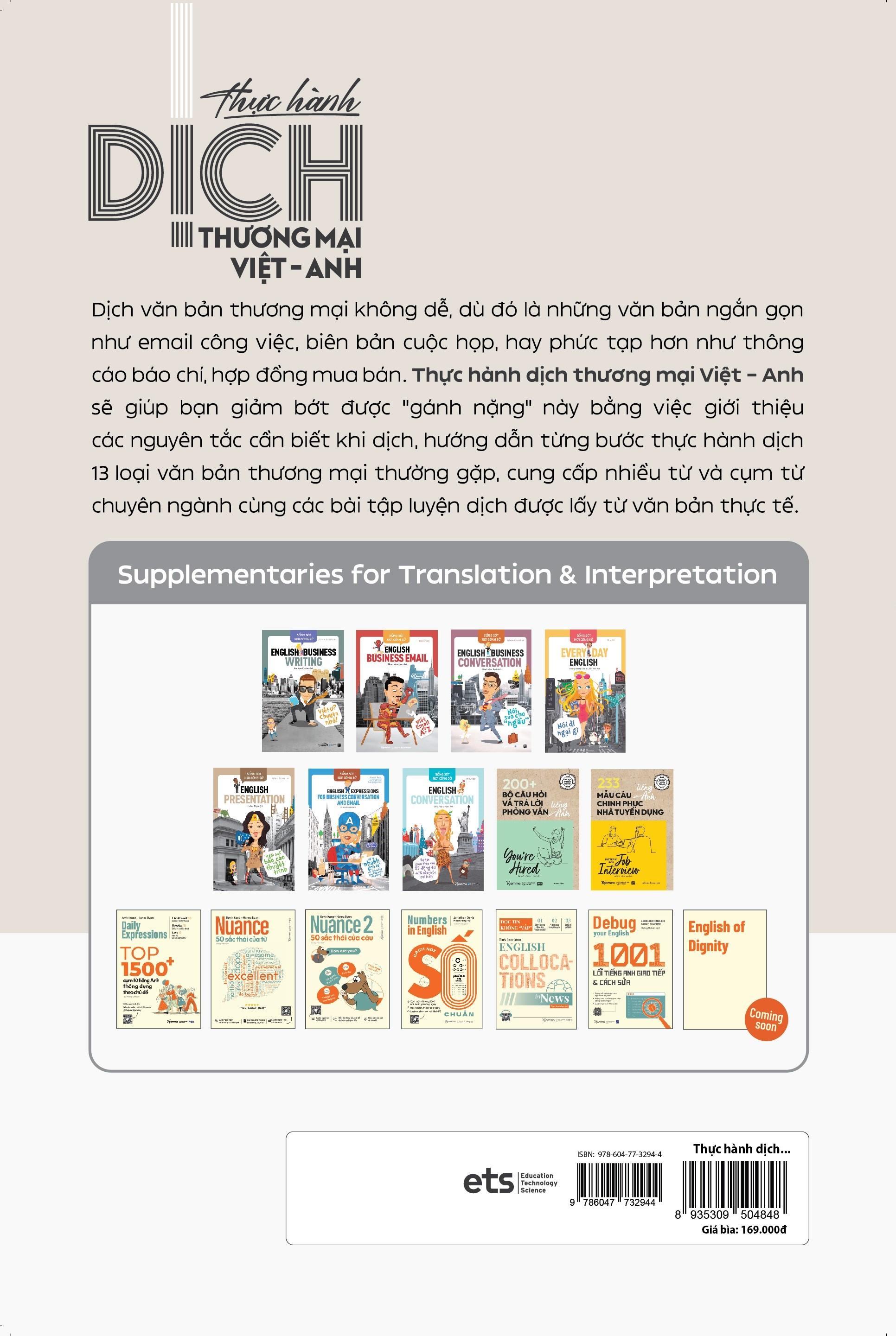 Thực Hành Dịch Thương Mại Việt - Anh - Bản Quyền