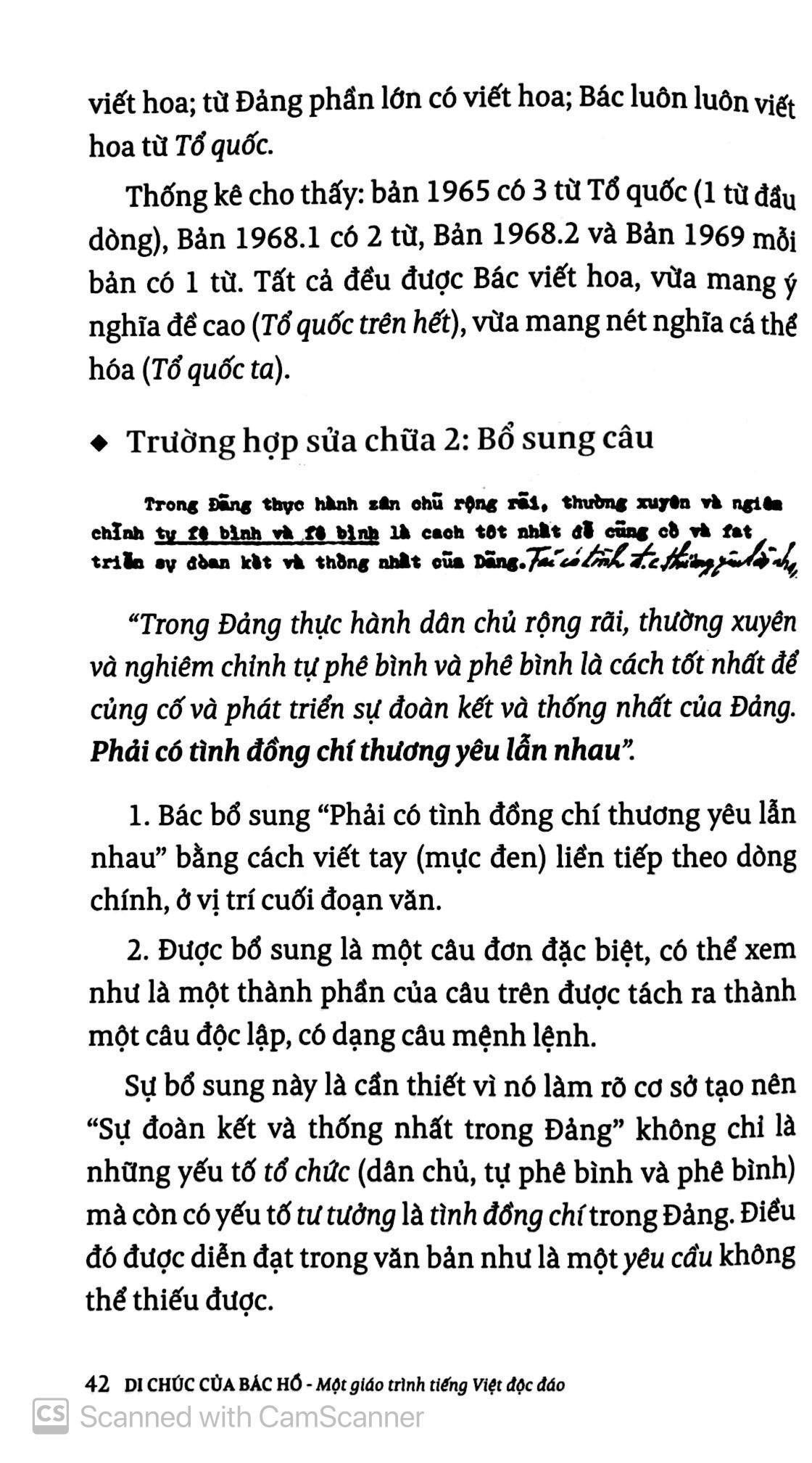 Di Sản Hồ Chí Minh - Di Chúc Của Bác Hồ - Một Giáo Trình Tiếng Việt Độc Đáo (Tái Bản)