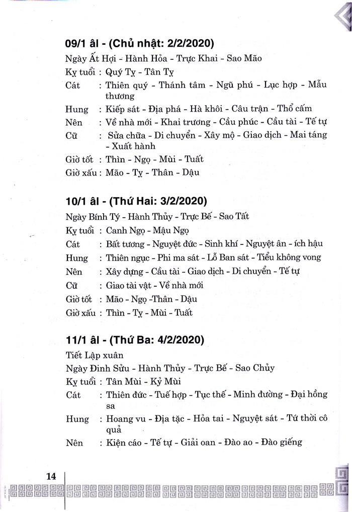 Ngày Lành Tháng Tốt 2020