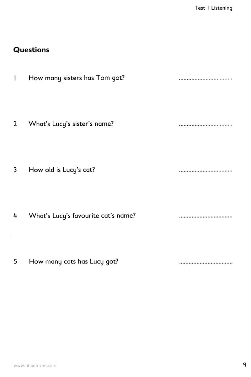 Collins - English For Exams - Cambridge English Starters Three Practice Test (Kèm CD)