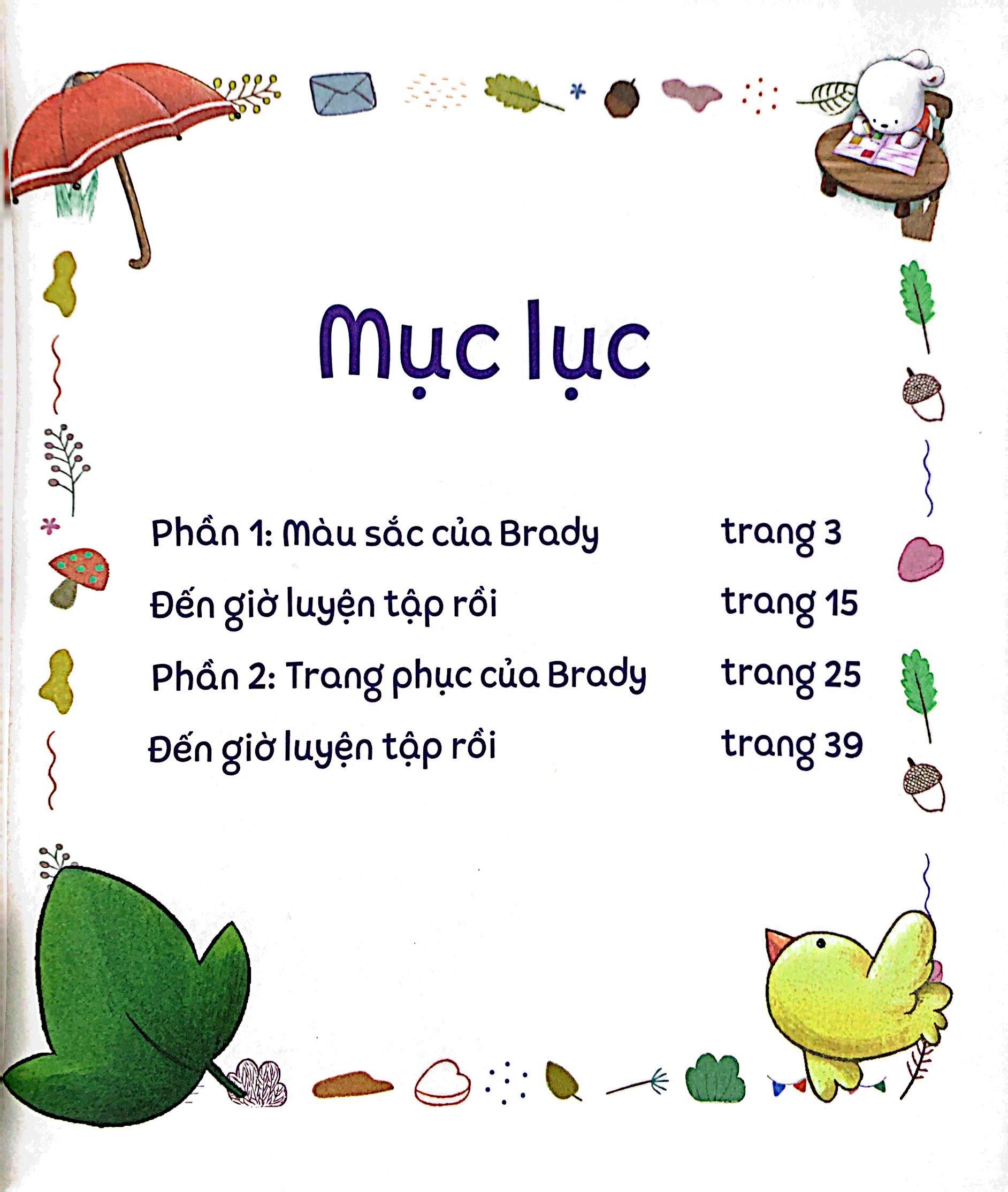 Brady Siêu Đỉnh - 365 Ngày Phát Triển Trí Tuệ - Level 1 - Màu Sắc Và Trang Phục