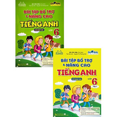 Combo The Langmaster - Bài Tập Bổ Trợ Và Nâng Cao Tiếng Anh Lớp 6 - Tập 1 + 2 (Có Đáp Án) - Global Success (Bộ 2 Cuốn) _MT